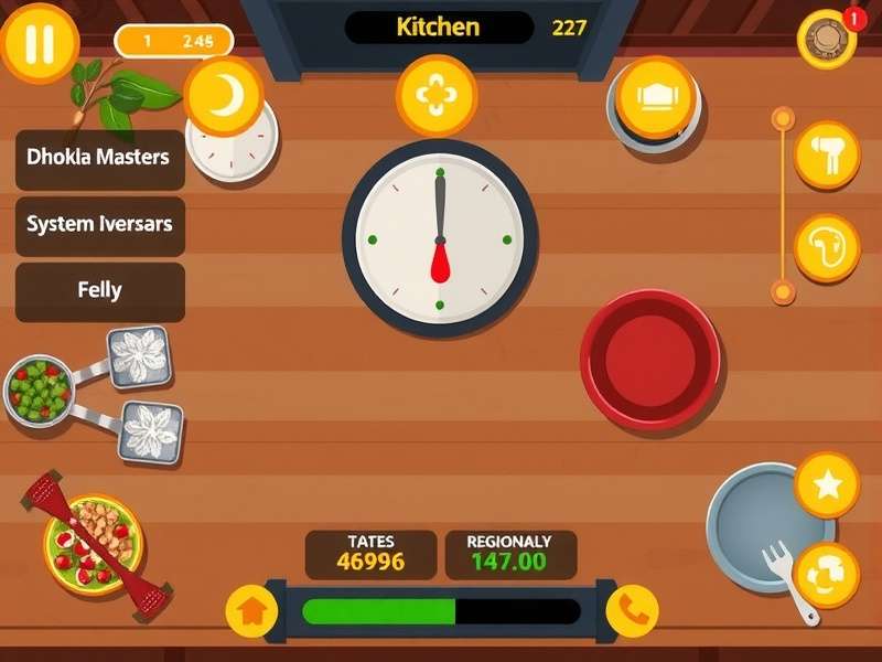 Dhokla Master progression system interface